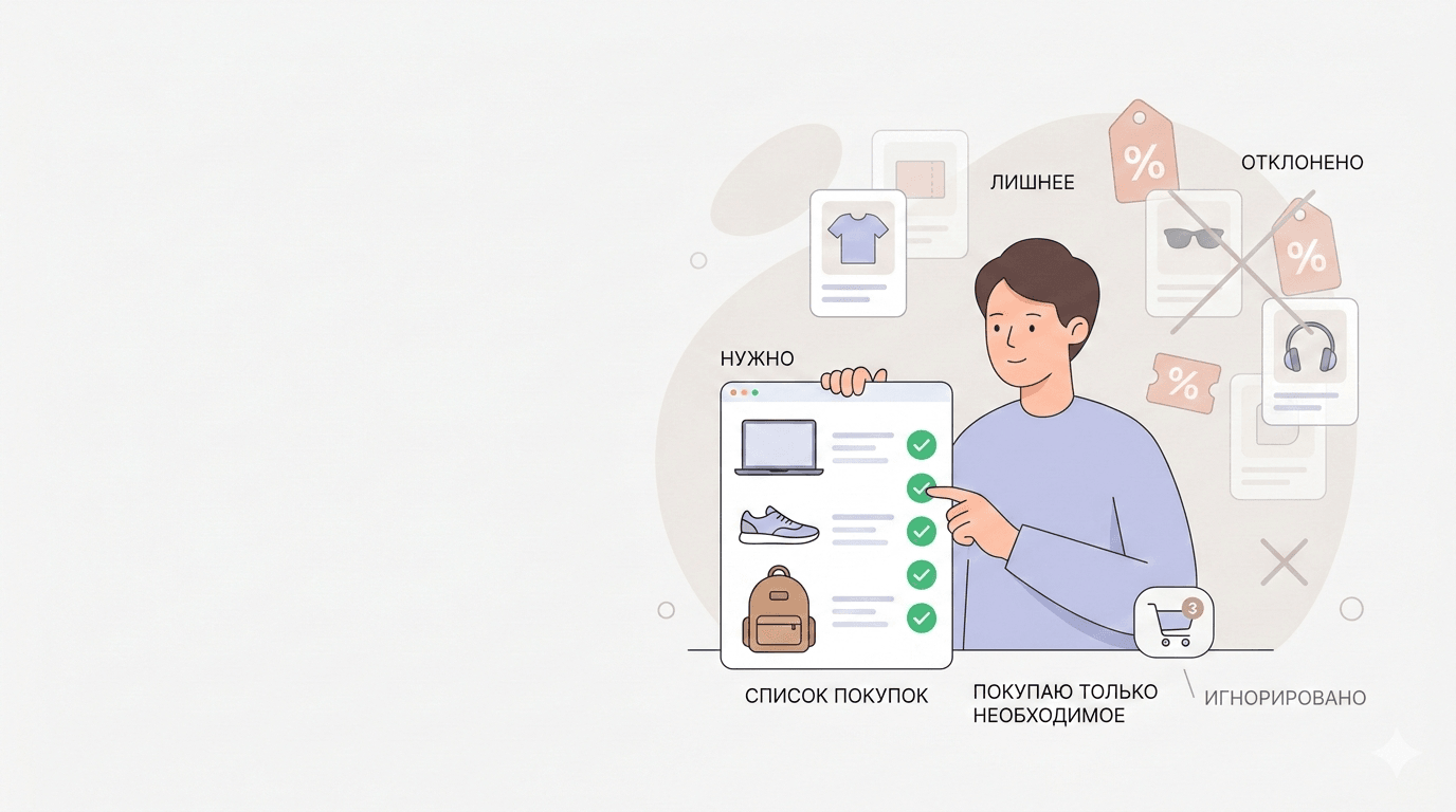 Минимализм в онлайн-шопинге: как тратить меньше, имея всё необходимое