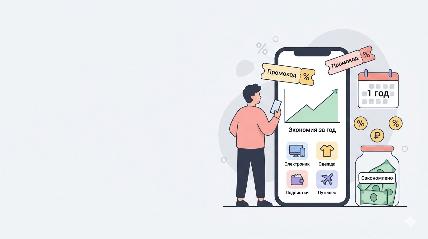 Реальная экономия: сколько можно сэкономить с промокодами за год