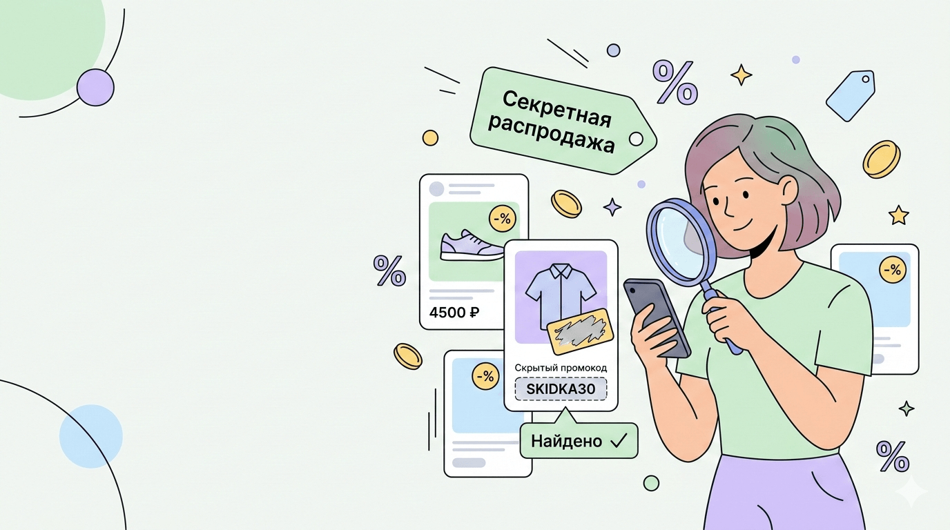 Скрытые промокоды и секретные распродажи: как их находить
