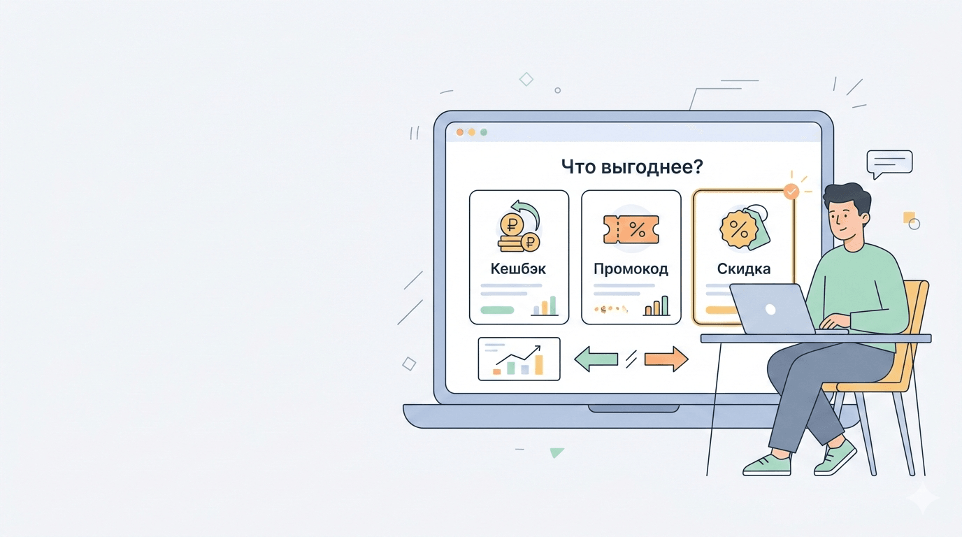 Кешбэк vs Промокоды vs Скидки: что выгоднее в 2026?