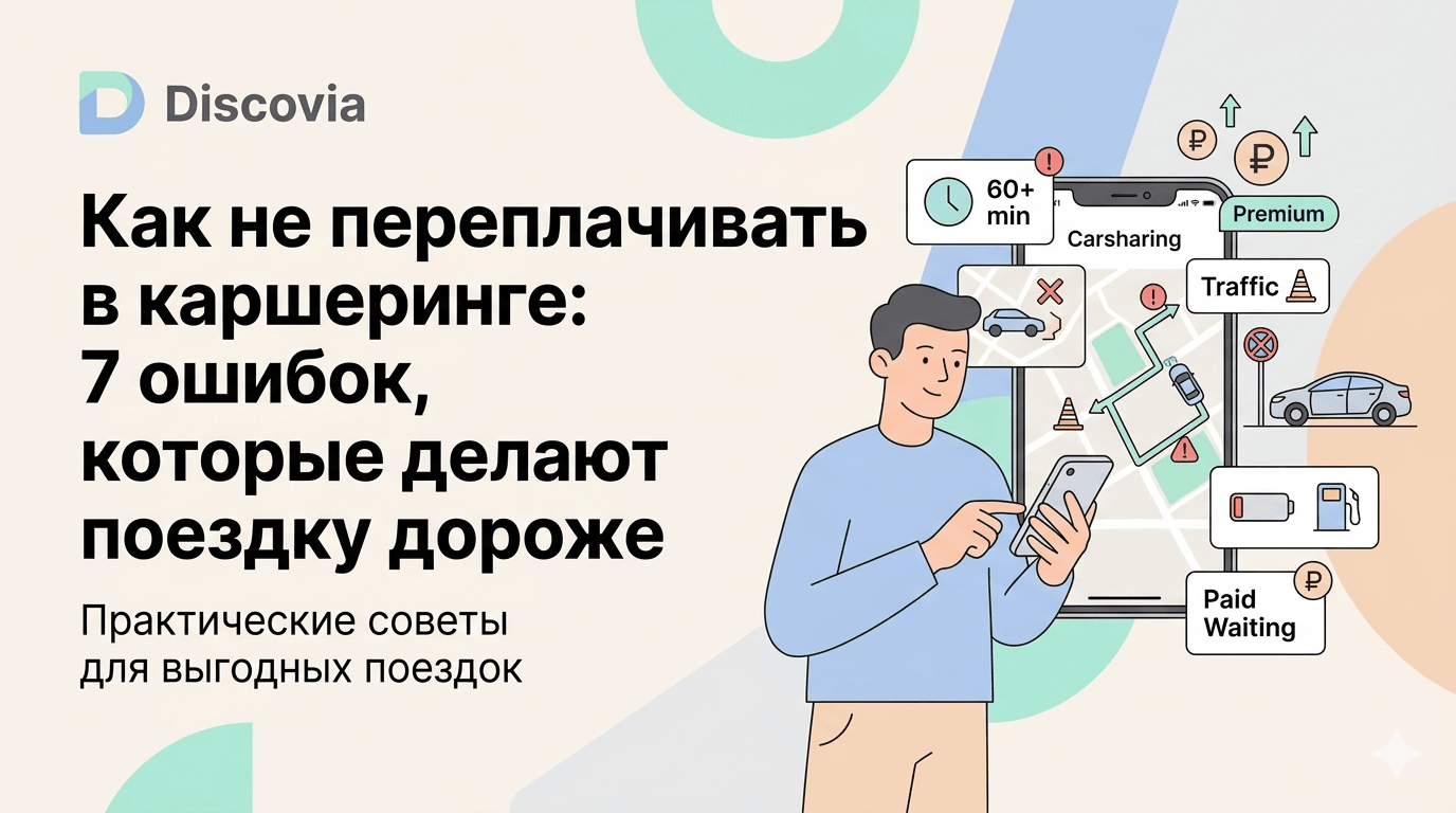 Как не переплачивать в каршеринге: 7 ошибок, которые делают поездку дороже