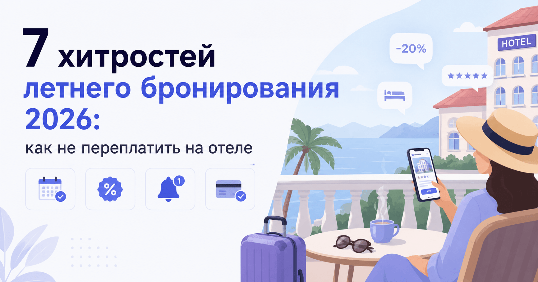 7 хитростей летнего бронирования 2026: как не переплатить на отеле