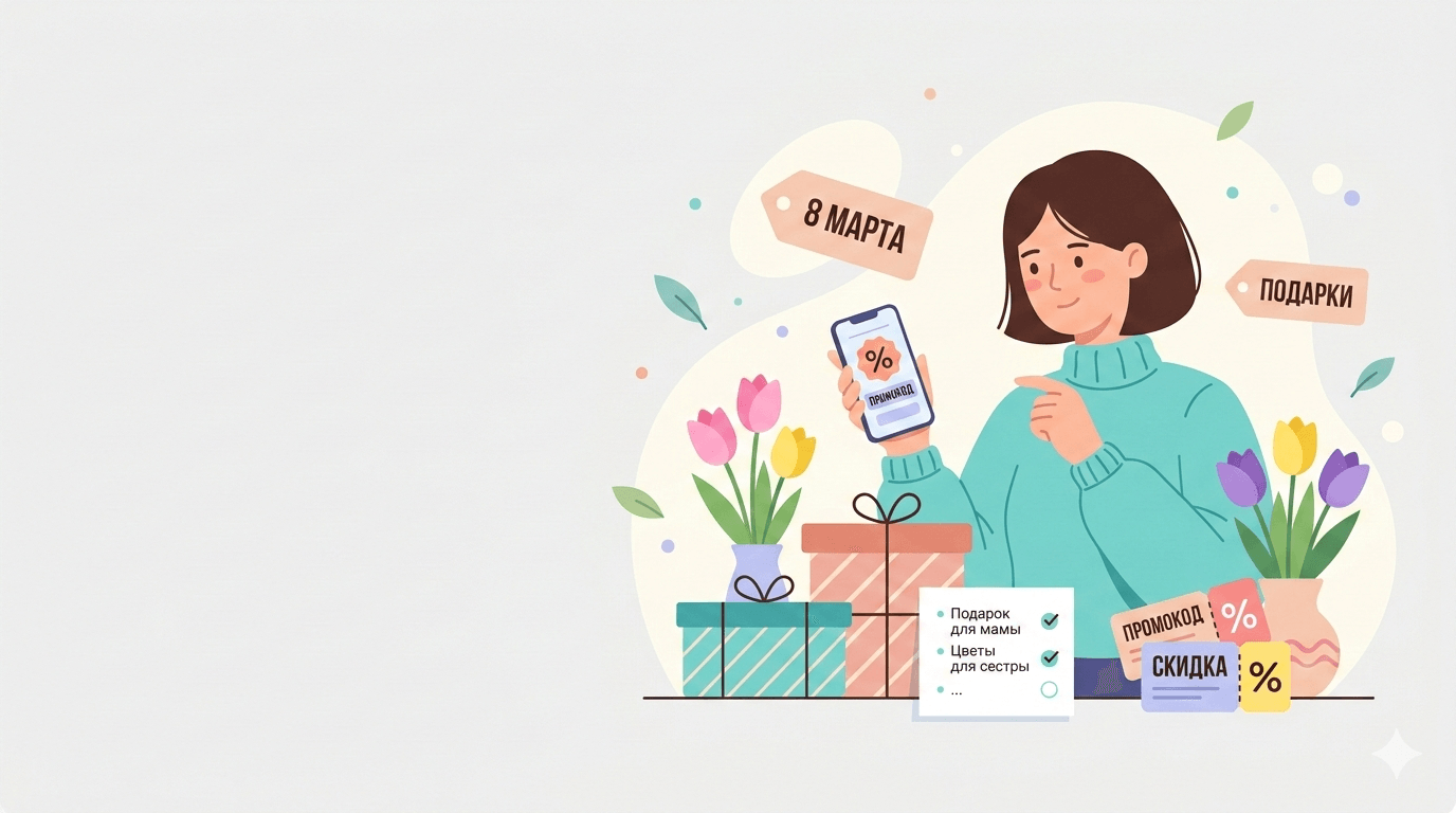 Как сэкономить на подарках к 8 марта 2026