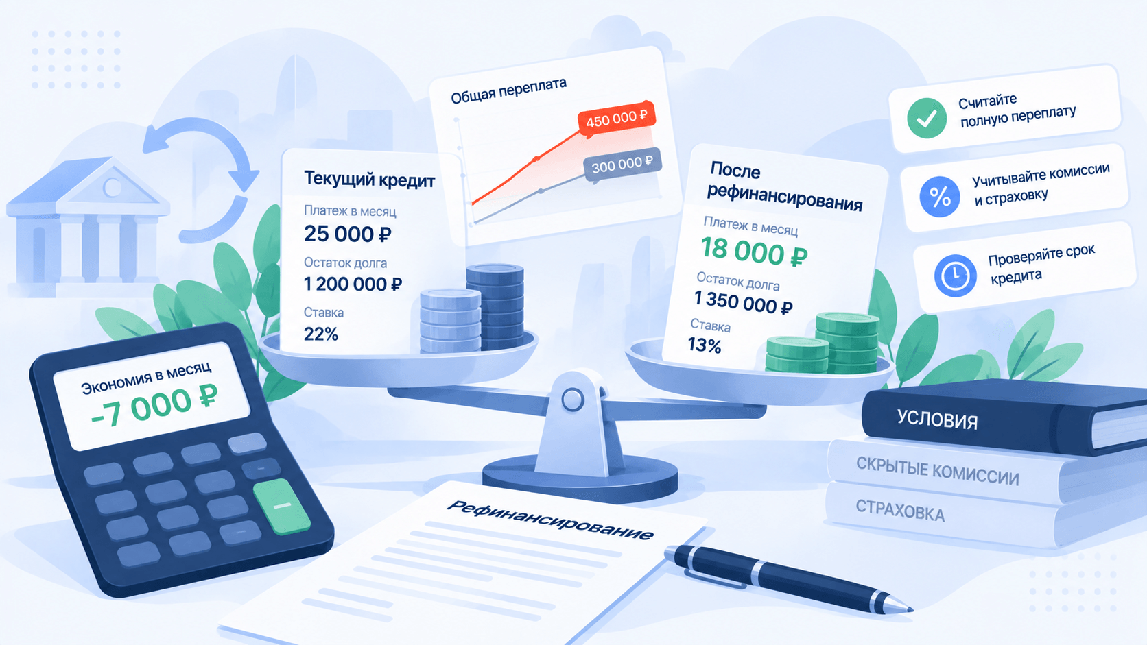 Рефинансирование кредита: платёж меньше, а долг дороже?