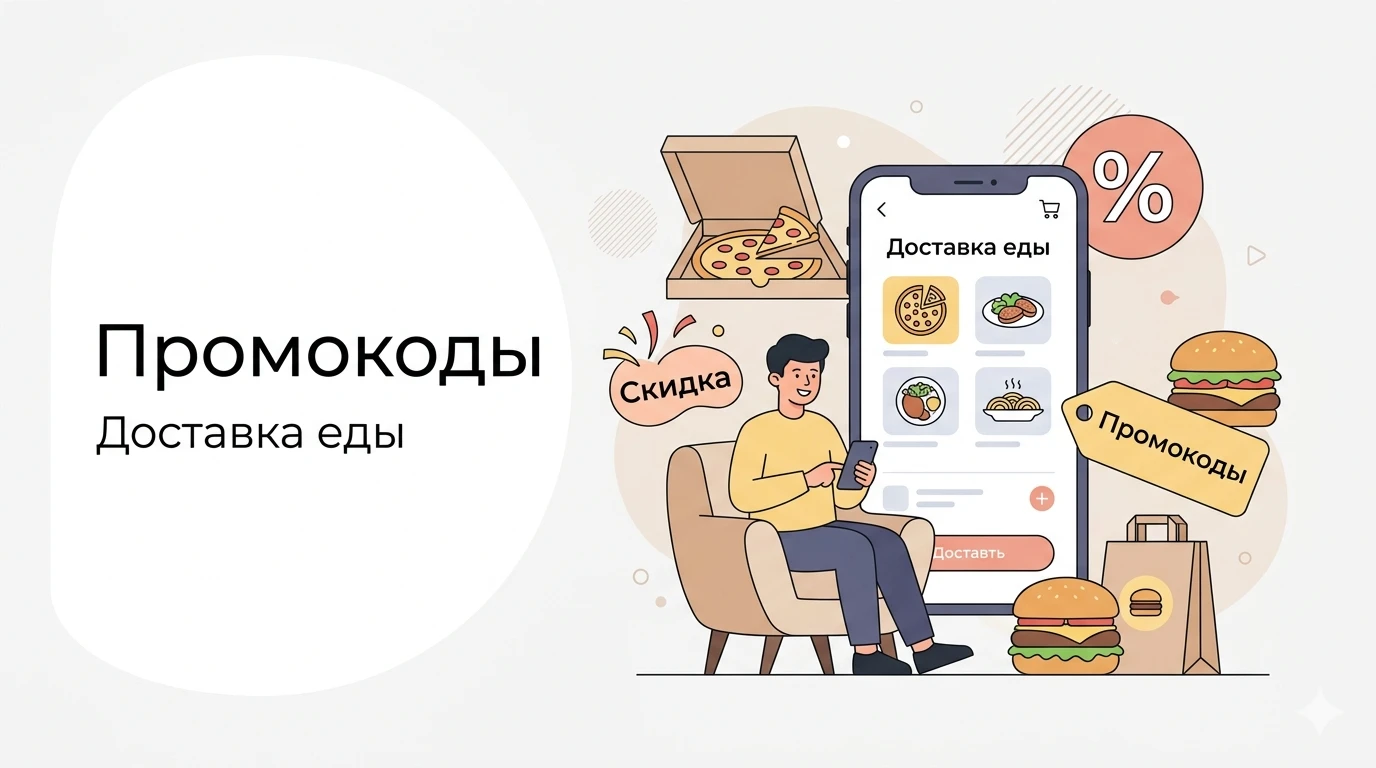 Промокоды на доставку еды и заказы домой